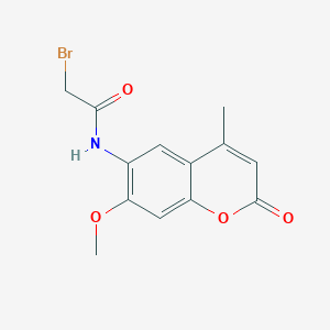 molecular formula C13H12BrNO4 B13850948 N-(7-Methoxy-4-methyl-2-oxo-2H-chromenyl)-2-bromoacetamide 