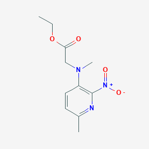 molecular formula C11H15N3O4 B13850994 Ethyl 2-[methyl-(6-methyl-2-nitropyridin-3-yl)amino]acetate 