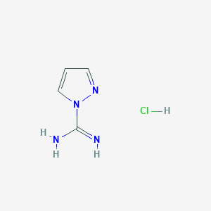 molecular formula C4H7ClN4 B013851 1H-Pyrazole-1-carboxamidine hydrochloride CAS No. 4023-02-3