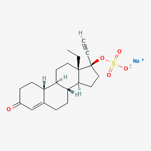 molecular formula C21H27NaO5S B13851007 D-(-)-Norgestrel Sulfate Sodium Salt 