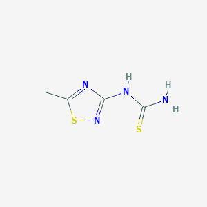 molecular formula C4H6N4S2 B13851011 (5-Methyl-1,2,4-thiadiazol-3-yl)thiourea 