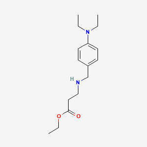 molecular formula C16H26N2O2 B1385102 Ethyl 3-{[4-(diethylamino)benzyl]amino}propanoate CAS No. 1040688-26-3