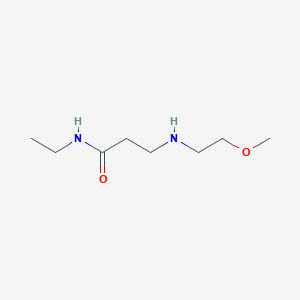 molecular formula C8H18N2O2 B1385104 N-Ethyl-3-[(2-methoxyethyl)amino]propanamide CAS No. 1040692-18-9