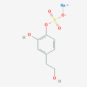 molecular formula C8H9NaO6S B13851048 Hydroxy Tyrosol 4-Sulfate Sodium Salt 