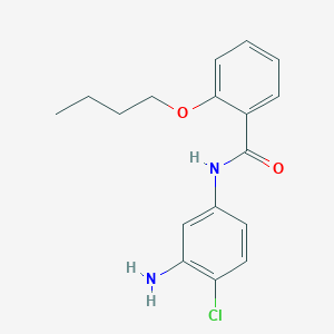 molecular formula C17H19ClN2O2 B1385109 N-(3-Amino-4-chlorophenyl)-2-butoxybenzamide CAS No. 1020055-22-4
