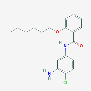 molecular formula C19H23ClN2O2 B1385111 N-(3-Amino-4-chlorophenyl)-2-(hexyloxy)benzamide CAS No. 1020055-26-8
