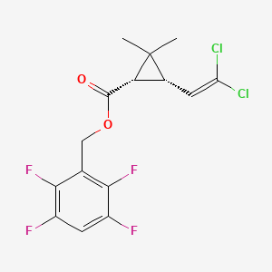 molecular formula C15H12Cl2F4O2 B13851119 (1S,3R)-Transfluthrin 