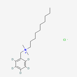 molecular formula C19H34ClN B13851126 Benzyl-2,3,4,5,6-D5-dimethyl-N-decylammonium chloride 