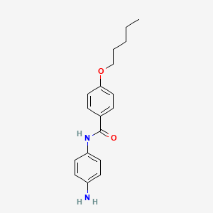molecular formula C18H22N2O2 B1385113 N-(4-Aminophenyl)-4-(pentyloxy)benzamide CAS No. 1020056-34-1
