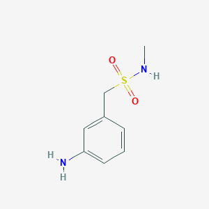 molecular formula C8H12N2O2S B13851135 1-(3-aminophenyl)-N-methylmethanesulfonamide 