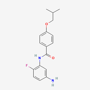 molecular formula C17H19FN2O2 B1385115 N-(5-Amino-2-fluorophenyl)-4-isobutoxybenzamide CAS No. 1020057-12-8