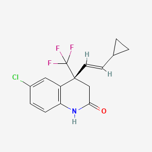 molecular formula C15H13ClF3NO B13851166 (S,E)-6-Chloro-4-(2-cyclopropylvinyl)-4-trifluoromethyl)-3,4-dihydroquinolin-2(1H)-one 