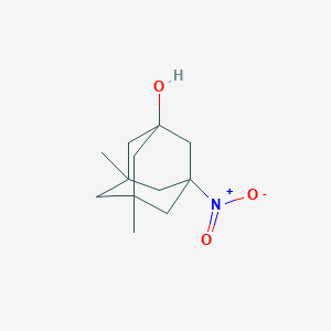 molecular formula C12H19NO3 B13851183 3,5-Dimethyl-7-nitroadamantan-1-ol 