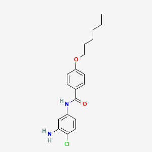 N-(3-Amino-4-chlorophenyl)-4-(hexyloxy)benzamide