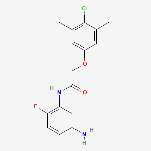 N-(5-Amino-2-fluorophenyl)-2-(4-chloro-3,5-dimethylphenoxy)acetamide