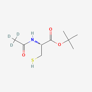 molecular formula C9H17NO3S B13851237 N-Acetyl-L-cysteine 1,1-Dimethylethyl Ester-d3 