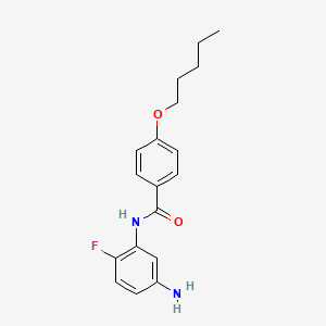 N-(5-Amino-2-fluorophenyl)-4-(pentyloxy)benzamide
