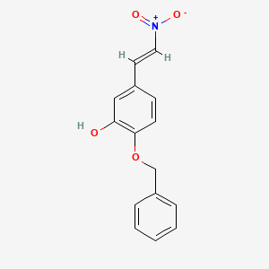 molecular formula C15H13NO4 B13851290 5-(2-Nitroethenyl)-2-(benzyloxy)phenol 