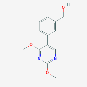 molecular formula C13H14N2O3 B13851294 [3-(2,4-Dimethoxypyrimidin-5-yl)phenyl]methanol 