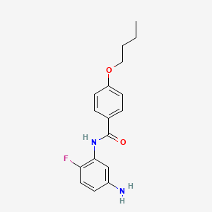 molecular formula C17H19FN2O2 B1385130 N-(5-Amino-2-fluorophenyl)-4-butoxybenzamide CAS No. 1020057-06-0