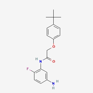 molecular formula C18H21FN2O2 B1385131 N-(5-Amino-2-fluorophenyl)-2-[4-(tert-butyl)-phenoxy]acetamide CAS No. 1020057-25-3