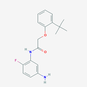 N-(5-Amino-2-fluorophenyl)-2-[2-(tert-butyl)-phenoxy]acetamide
