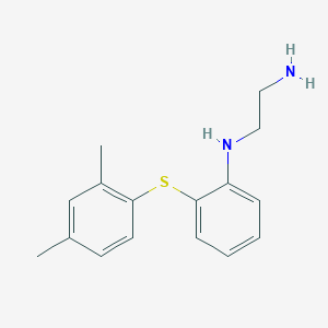 molecular formula C16H20N2S B13851322 N1-(2-((2,4-Dimethylphenyl)thio)phenyl)ethane-1,2-diamine 