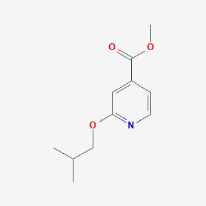 molecular formula C11H15NO3 B13851324 Methyl 2-(2-methylpropoxy)pyridine-4-carboxylate 