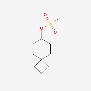 molecular formula C10H18O3S B13851354 Spiro[3.5]nonan-7-yl methanesulfonate 