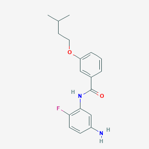 N-(5-Amino-2-fluorophenyl)-3-(isopentyloxy)-benzamide