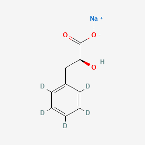 molecular formula C9H9NaO3 B13851392 Sodium L-3-phenyl-D5-lactate 