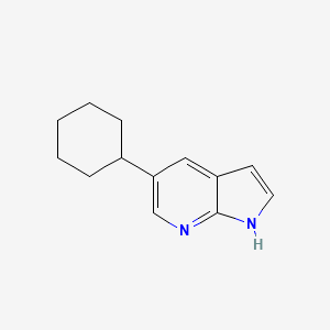 molecular formula C13H16N2 B13851401 5-cyclohexyl-1H-pyrrolo[2,3-b]pyridine 