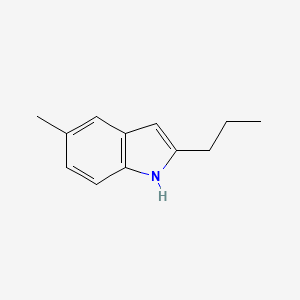molecular formula C12H15N B13851405 5-Methyl-2-propyl-1H-indole 