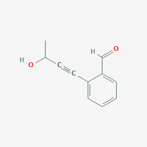 molecular formula C11H10O2 B13851418 2-(3-Hydroxybut-1-ynyl)benzaldehyde 