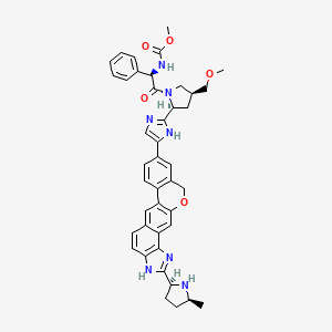 molecular formula C42H43N7O5 B13851426 Des(N-methoxycarbonyl)-L-valine) Velpatasvir 