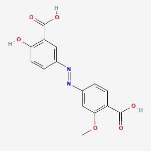 molecular formula C15H12N2O6 B13851434 6'-Methoxy Olsalazine 
