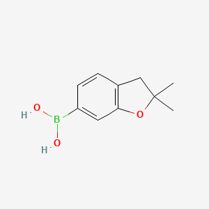 molecular formula C10H13BO3 B13851437 2,2-Dimethyl-2,3-dihydro-1-benzofuran-6-boronic acid 