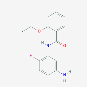 molecular formula C16H17FN2O2 B1385146 N-(5-Amino-2-fluorophenyl)-2-isopropoxybenzamide CAS No. 1020053-97-7