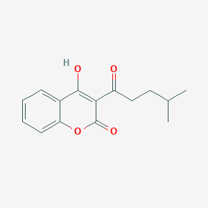 molecular formula C15H16O4 B13851468 4-Hydroxy-3-(4-methylpentanoyl)-2H-chromen-2-one 
