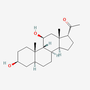 molecular formula C21H34O3 B13851526 3alpha,11beta-Dihydroxy-5alpha-pregnan-20-one 