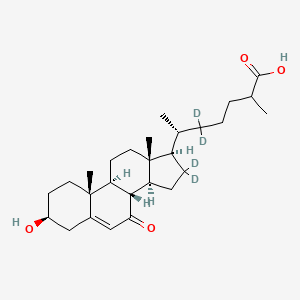 molecular formula C27H42O4 B13851529 27-Carboxy-7-keto Cholesterol-d4 