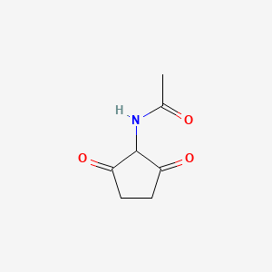 molecular formula C7H9NO3 B13851575 N-(2,5-dioxocyclopentyl)acetamide 