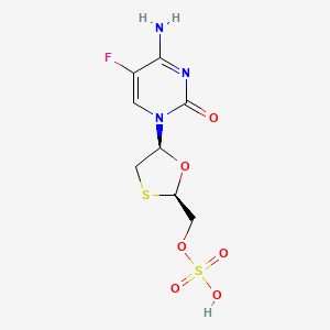 molecular formula C8H10FN3O6S2 B13851588 Emtricitabine 5-O-Sulfate 