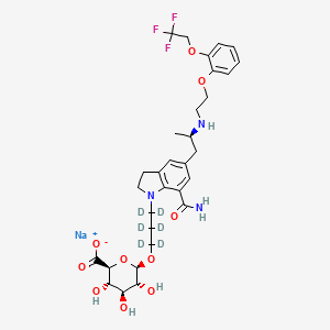 molecular formula C31H39F3N3NaO10 B13851604 Silodosin-d6 beta-D-Glucuronide Sodium Salt 