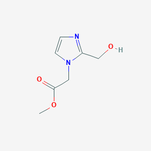 molecular formula C7H10N2O3 B13851697 Methyl 2-[2-(hydroxymethyl)imidazol-1-yl]acetate 