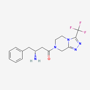 molecular formula C16H18F3N5O B13851709 Desfluoro Sitagliptin 