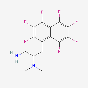 molecular formula C15H13F7N2 B13851723 (S)-N2,N2-Dimethyl-3-(perfluoronaphthalen-1-yl)propane-1,2-diamine 