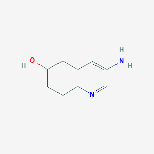 molecular formula C9H12N2O B13851888 3-Amino-5,6,7,8-tetrahydroquinolin-6-ol 