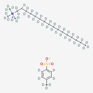 molecular formula C26H49NO3S B13851913 N-Hexadecyltrimethyl-D42-ammonium P-toluene-D7-sulfonate 