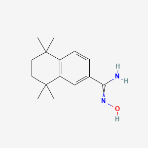 molecular formula C15H22N2O B13851933 N'-hydroxy-5,5,8,8-tetramethyl-6,7-dihydronaphthalene-2-carboximidamide 